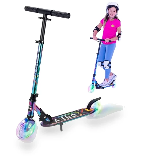 2 Wheel Kick Scooter with Dynamic Lights — Push Scooters, AERO MOBILITY