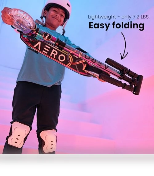 2 Wheel Kick Scooter with Dynamic Lights — Push Scooters, AERO MOBILITY