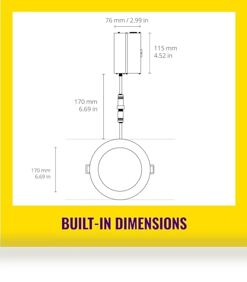 6-inch Slim Color Downlight — Smart Motion Sensors, WiZ Connected