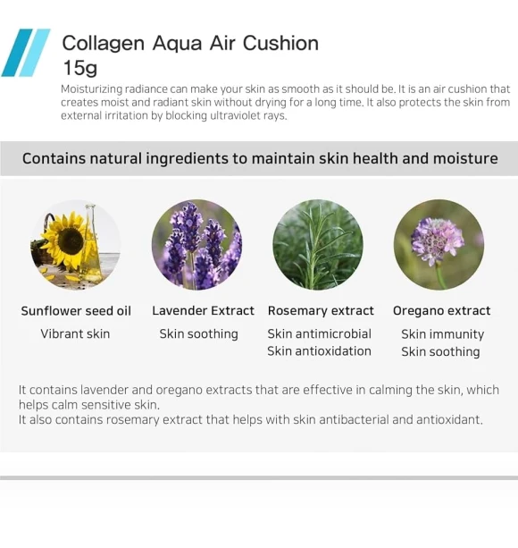 Collagen Aqua Air Cushion — Foundation, Enough