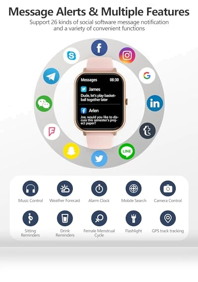 Fitness Tracker Smart Watch — Smartwatches, RLQA