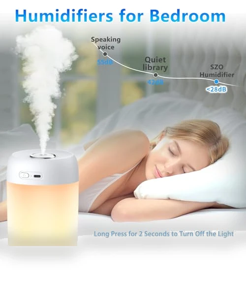 Night Lights Humidifiers For Bedroom — Air Moisturizers, SZO