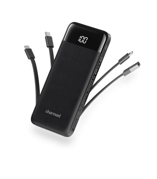 Portable Charger with Built-in Cables — Mobile Power Solutions, Charmast