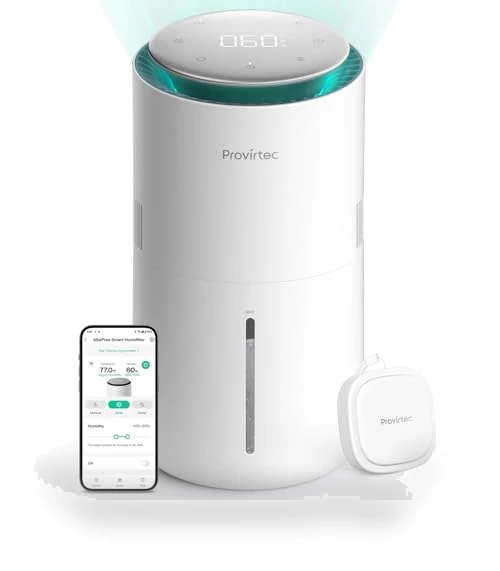 Smart Humidifier for Bedroom — Air Moisturizers, Provirtec