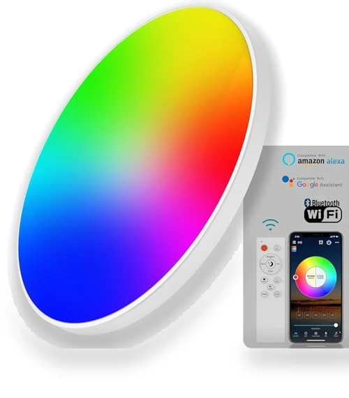 Smart RGB Ceiling Light — Overhead Lighting, KYFGDLA