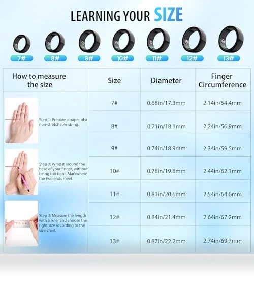 Smart Ring Health Tracker — Fitness Bands, Uni-Green
