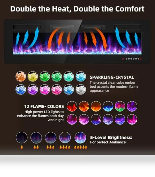 Ultra Thin Electric Fireplace — Electric Heating Solutions, BREEZEHEAT