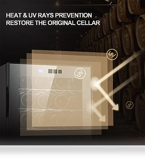 Upgrade 12 Bottle Wine Fridge — Drink Coolers, JINJUNYE