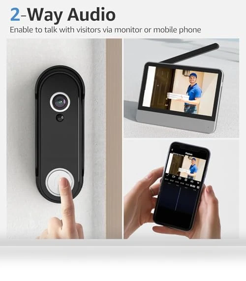 Wireless Smart Video Doorbell System — Kits, WISDOM VIEW