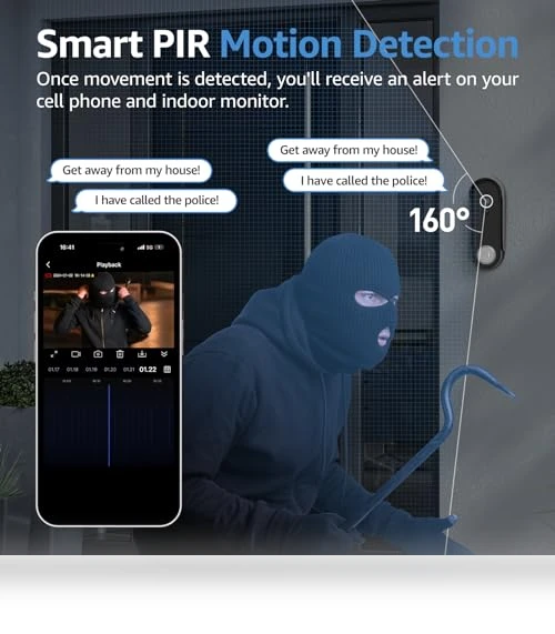 Wireless Smart Video Doorbell System — Kits, WISDOM VIEW