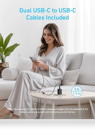 45W USB C Charger Block with PPS Fast Charger — Cables, Anker