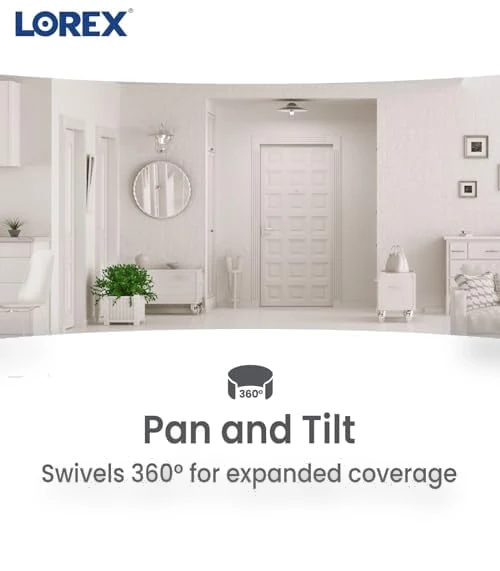 4MP Pan & Tilt Indoor Smart Security Camera — Security Cameras, Lorex