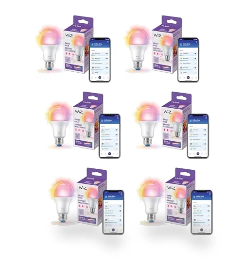 Color LED Smart Bulb - Pack of 6 — LED, WiZ Connected