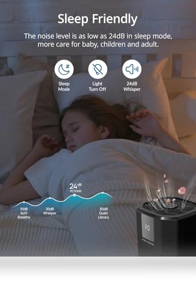 Compact Air Purifier with H13 HEPA Filter — HEPA Air Purifiers, FETIONS