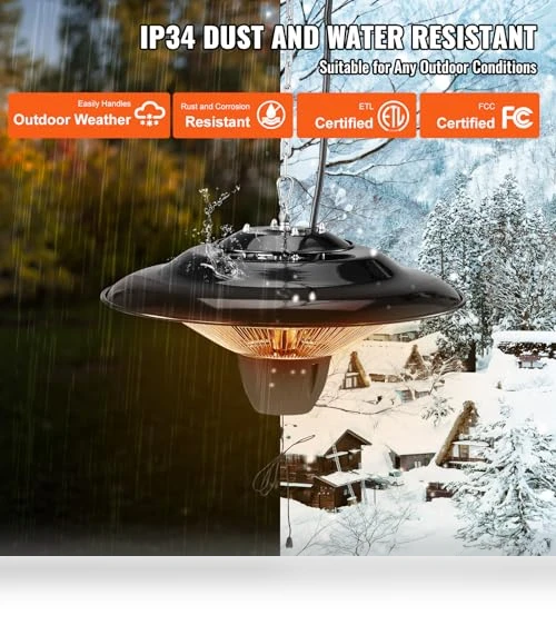 Hanging Patio Heater — Patio Heaters, VEVOR