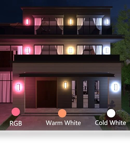 LED Smart Outdoor Wall Lights — Garden Illumination, WISELUME