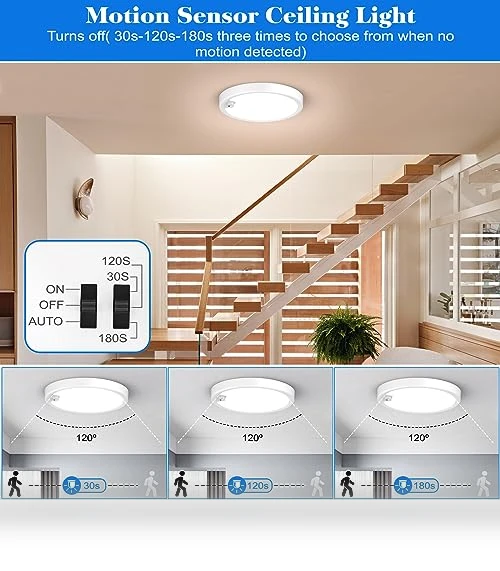 Motion Sensor Ceiling Light — Overhead Lighting, KEPLUG