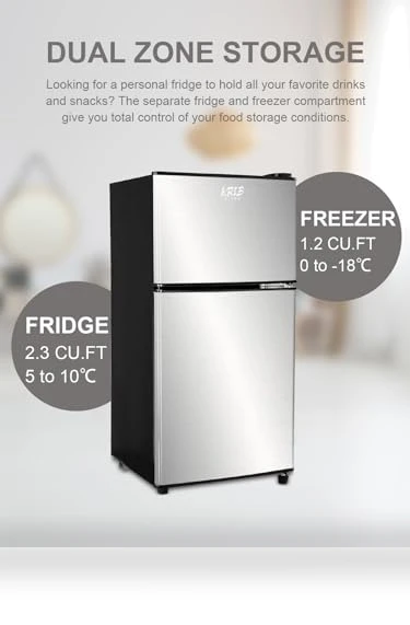 Refrigerator 2 Door Top-Freezer — Mini Fridges, KRIB BLING