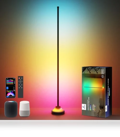 Smart RGB LED Floor Lamp with Music Sync — LED Strips, APPECK