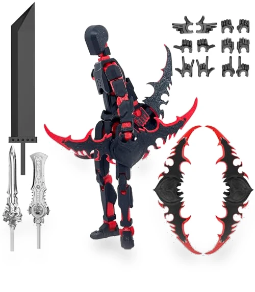 Titan 13 Robot Dummy Action Figure Set — Collectible Statues, Qoopower