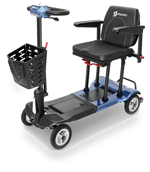 Ultra Lightweight Folding Electric Mobility Scooter — Push Scooters, Aotedor