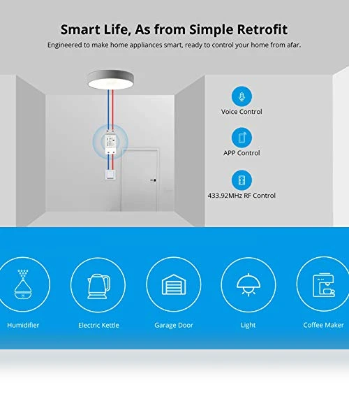 WiFi Wireless Smart Switch with RF Receiver — Smart Home Modules, Sonoff