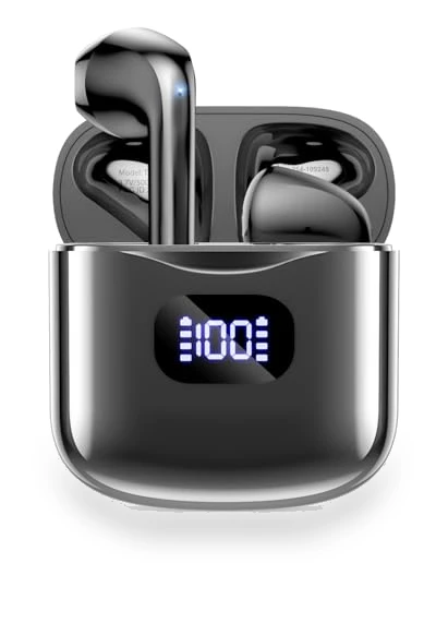 Wireless Earbuds with LED Display Charging Case — In-Ear Headphones, KTGEE