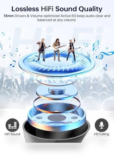 Wireless Earbuds with LED Display Charging Case — In-Ear Headphones, KTGEE