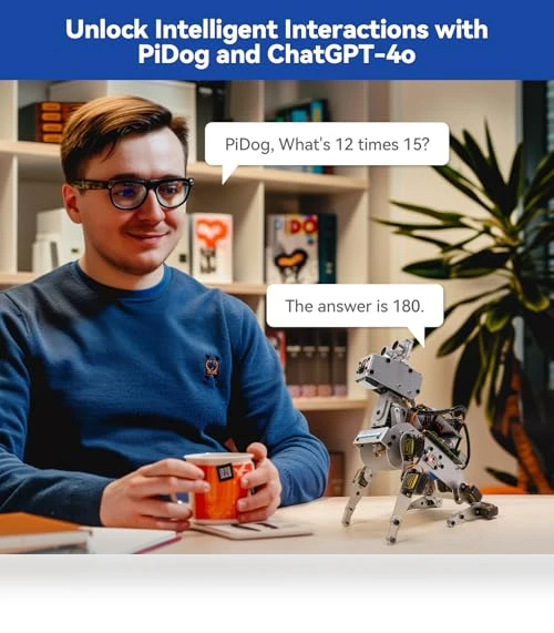 AI Robot Dog Kit for Raspberry Pi — Interactive Figures & Robots, SunFounder