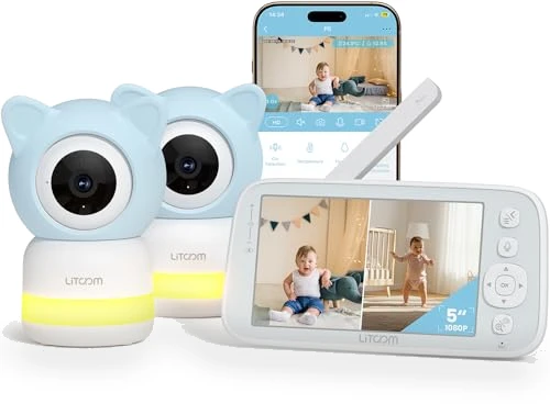 Baby Monitor with 2 Cameras and Audio — Baby Monitors, litokam