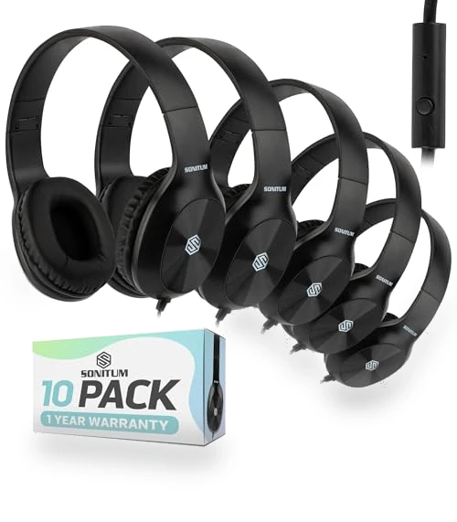 Classroom Headphones with Microphone — Over-Ear Headphones, Sonitum