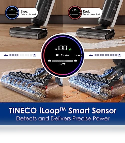 Cordless Wet Dry Vacuum Floor Cleaner Washer Mop All-in-One — Smart Cleaning Robots, Tineco