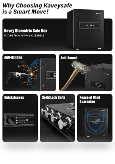 Cub Biometric Safe Box — Biometric Security, Kavey