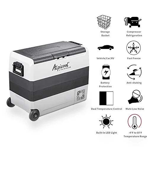Dual Temperature Control 12 Volt Refrigerator — Coolers & Fridges, Alpicool