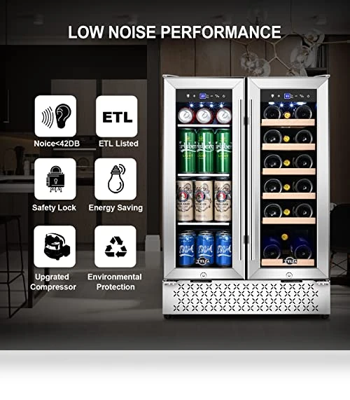 Dual Zone Wine and Beverage Refrigerator — Drink Coolers, Tylza
