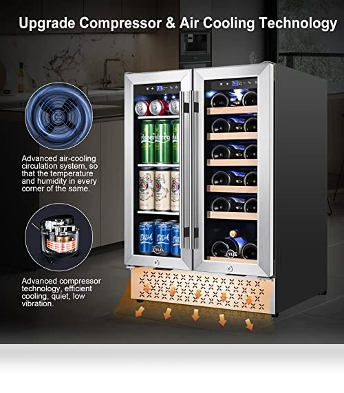 Dual Zone Wine and Beverage Refrigerator — Drink Coolers, Tylza