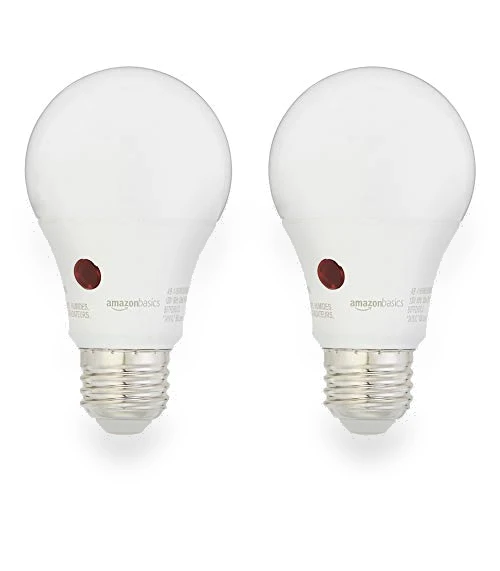 Dusk to Dawn Sensor LED Outdoor Light Bulb — Compact Fluorescent, Amazon Basics