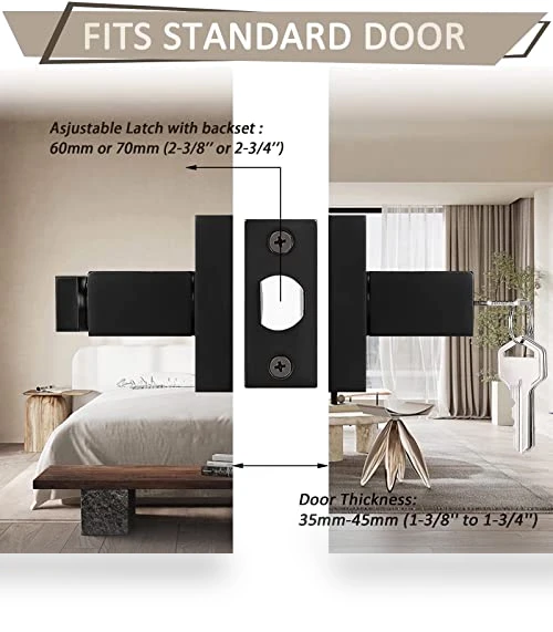 Entry Door Lever with Lock and Key — Deadbolts, Probrico