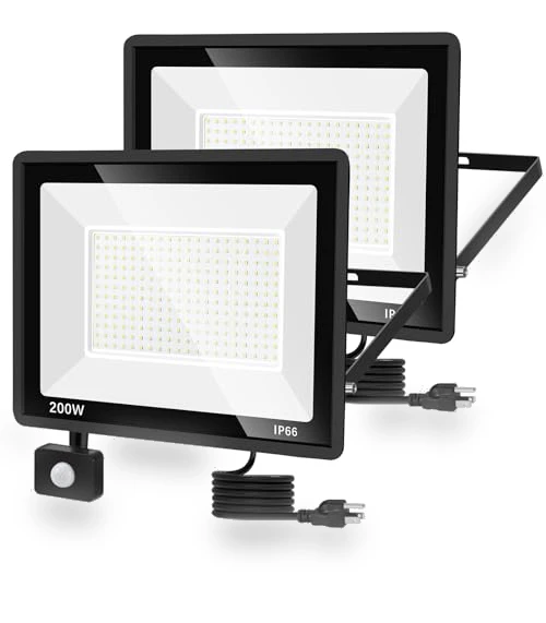LED Motion Sensor Flood Light — Outdoor Security & Flood Lighting, YANYCN