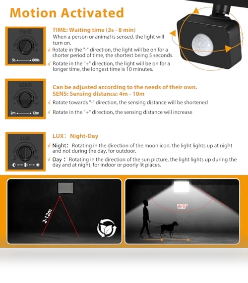 LED Motion Sensor Flood Light — Outdoor Security & Flood Lighting, YANYCN