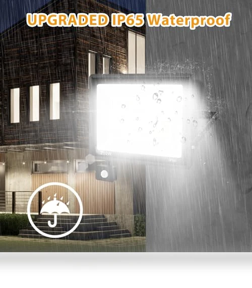 LED Motion Sensor Flood Light — Outdoor Security & Flood Lighting, YANYCN
