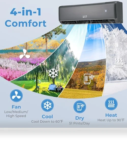 Mini Split Air Conditioner & Heater — Split-System, COSTWAY