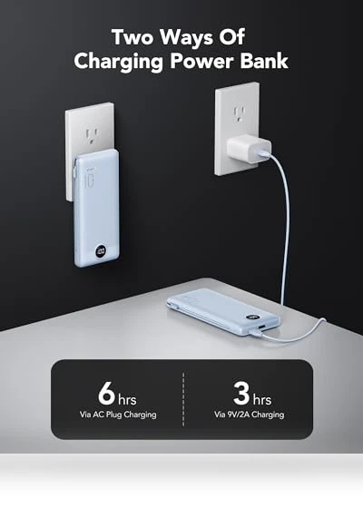 Portable Charger with Wall Plug and Cables — Mobile Power Solutions, VRURC