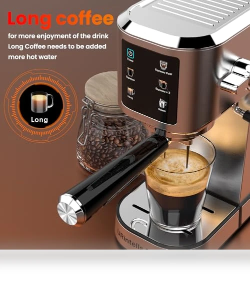 Touch Screen Stainless Steel Espresso Machine — Coffee & Espresso Combos, URintells Cuising