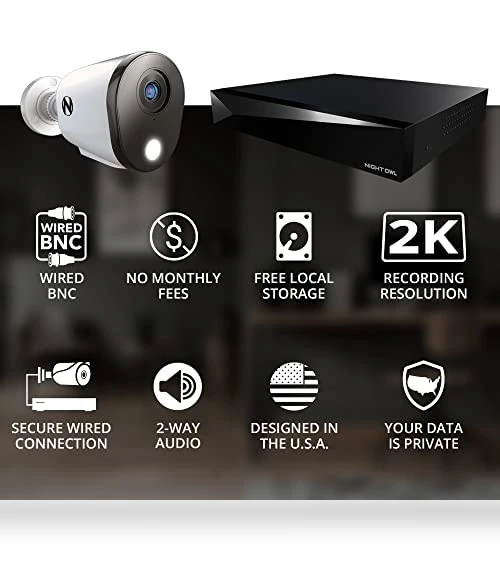 2-Way Audio 12 Channel DVR Video Home Security Camera System — Complete Surveillance Systems, Night Owl
