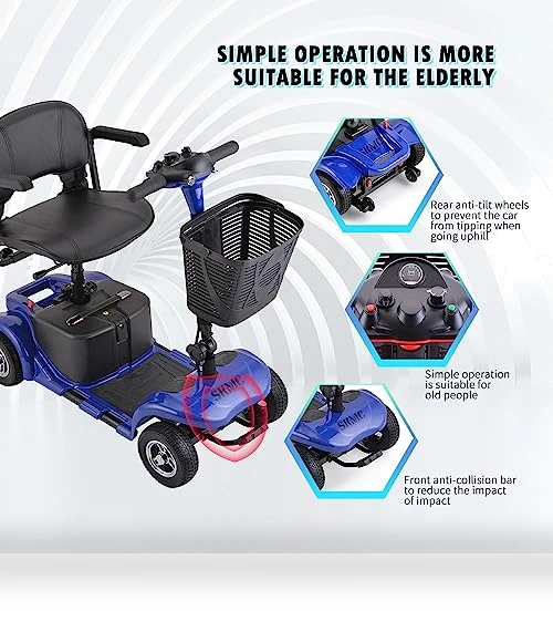 4 Wheels Electric Mobility Scooter — Electric Self-Balancing Scooters, DOUBLE GLOBAL INC