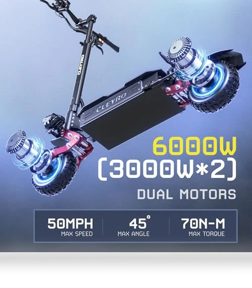 6000W Dual Motor E-Scooter — Push Scooters, Brigittebike