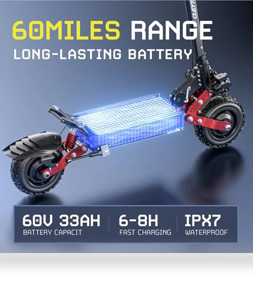 6000W Dual Motor E-Scooter — Push Scooters, Brigittebike