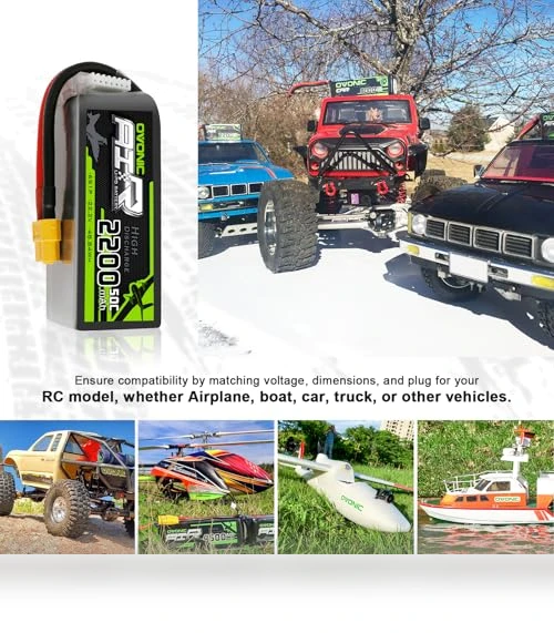 6S Lipo Battery 22.2V 2200mAh 50C with XT60 Connector — Power Solutions, OVONIC