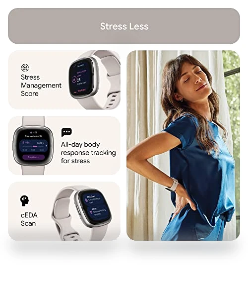 Advanced Health and Fitness Smartwatch — Smartwatches, Fitbit